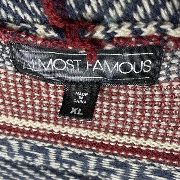 Almost Famous Boho Fringe Hem Open Cardigan XL CLOSET CLEAR OUT - Picture 3 of 4